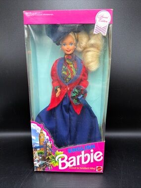 Barbie 1991 English England Dolls of the World Collection Horseback Mattel #4973